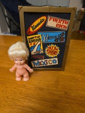 Vintage 1960s Uneeda Doll Co Exclusive Cardboard Plastic Travel Trunk Luggage