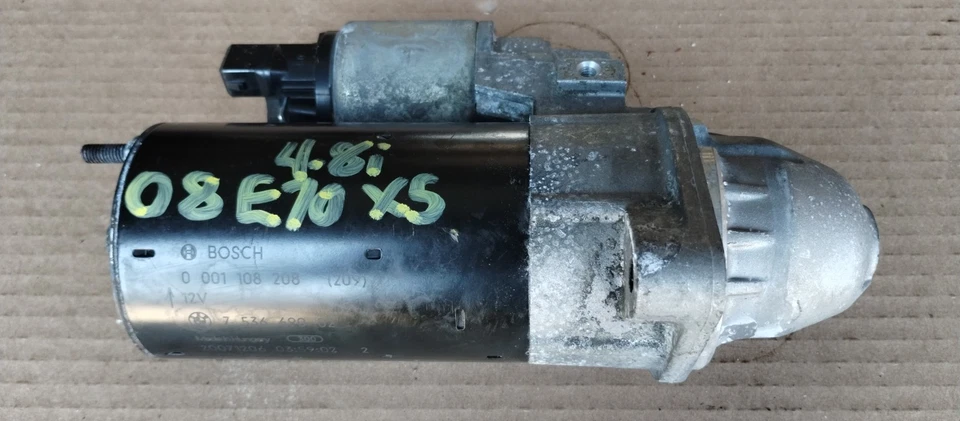 Motor de arranque automático BMW E60 E70 X5 4.8i Bosch gasolina 02-10 7536690 - Imagem 2 de 4