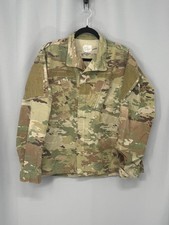 US Army ACU Jacket Mens Medium Short Camo OCP Multicam Zip Pockets YKK
