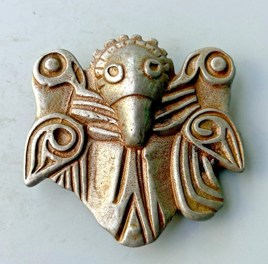 Old Tibetan Buddhism Iron Garuda Belt Buckle, Thokcha Protective Amulet