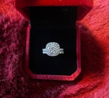 Anillos De Moissanita De 1,5 Quilates Para Mujer, Plata De Ley De Oro Blanco, Moissanita Creada, Oro Blanco De 14 K, Piedras Preciosas, Plata, Circonita, Moissanita Sintética