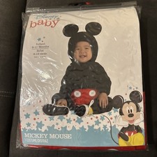 DISNEY Baby Mickey Mouse 2-pc. Infant Size 6-12 Months Costume Dress-Up