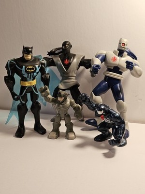Lot Of 5 Super Heros 2 Ninja Turtles 1 Batman 1 Venom 1 Rhino