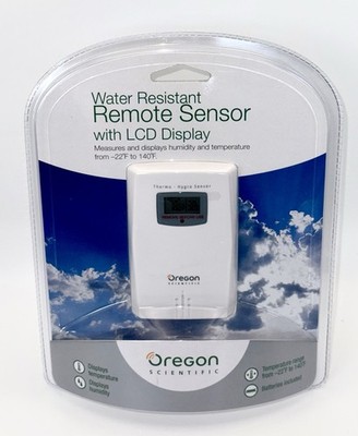 SEALED! Oregon Scientific Water Resistant LCD REMOTE SENSOR (THGR122NX) NEW!