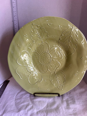 Sole Di Toscana HandPainted in Italy Orange Monochromatic Serving Platter