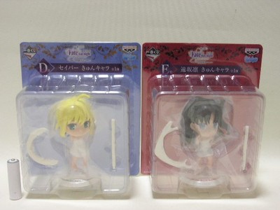 Banpresto Ichibankuji Fate Kyun Chara D E Prize Saber Rin Tohsaka 2 Types