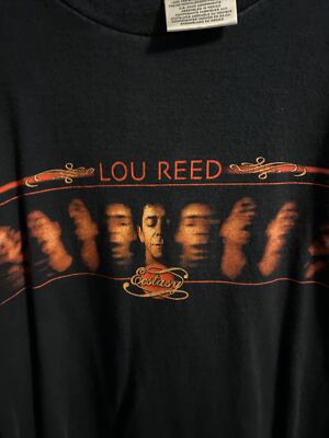 Vintage Genuine 2000 LOU REED ECSTASY TOUR T-Shirt L Velvet