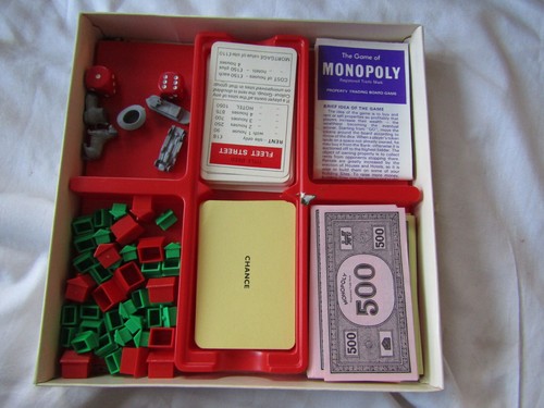 1984 WADDINGTONS MONOPOLY TRAVEL EDITION BOARD GAME MISSING 1 TOKEN - Picture 2 of 7