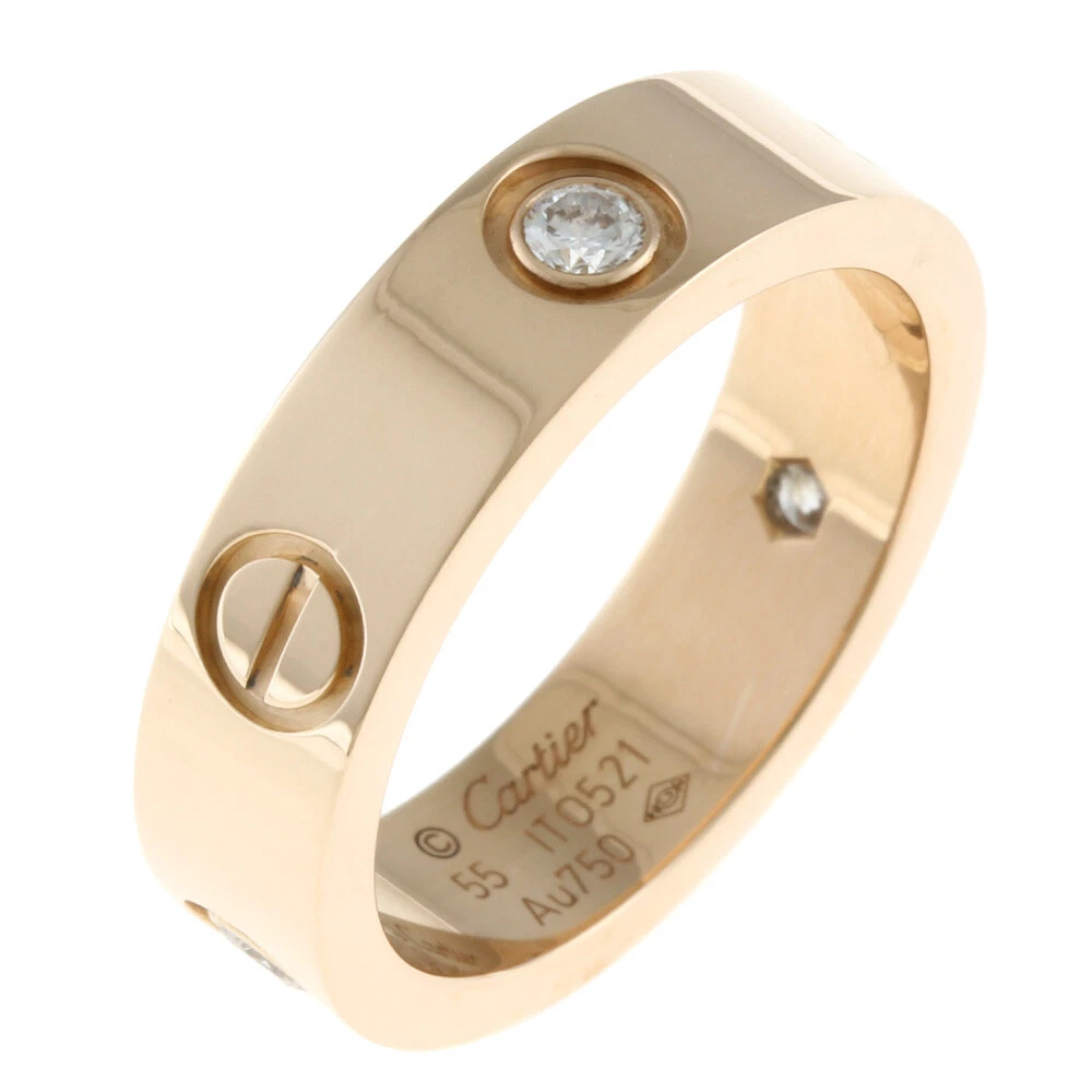 Cartier Juste Un Clou Ring 18K White Gold Size 55 US 7.25 - Walmart.com