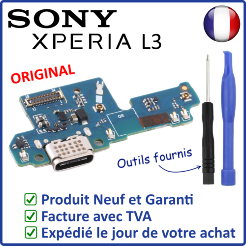 CIRCUIT CONNECTEUR DE CHARGE DOCK USB MICRO DU SONY XPERIA L3 L3312 ORIGINAL - Picture 1 of 5