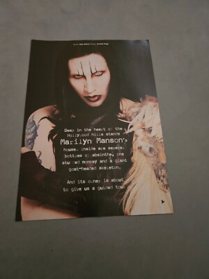 TPEEP06 MAGAZINE PICTURE 11X8'' MARILYN MANSON 