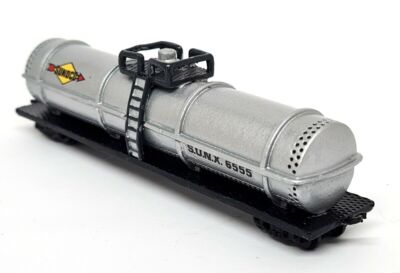 Franklin Mint Monarchs Of Rails Pewter Painted Train - 1930 Sunoco Oil Tanker