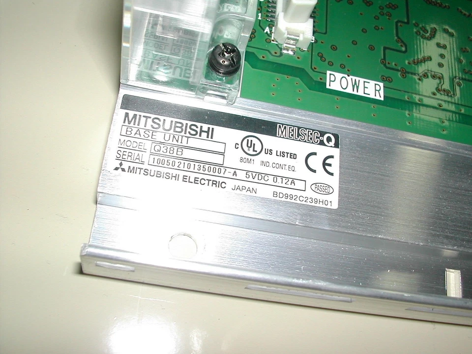 Used Nice QTY Available Mitsubishi MELSEC-Q Q38B 8 Slot Base Unit Rack T1 - Image 2 of 2