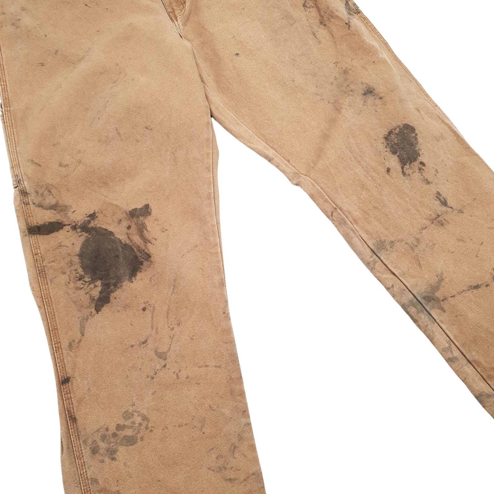 Mens DICKIES  Brown Carpenter Workwear Trousers W38 L31 image 4