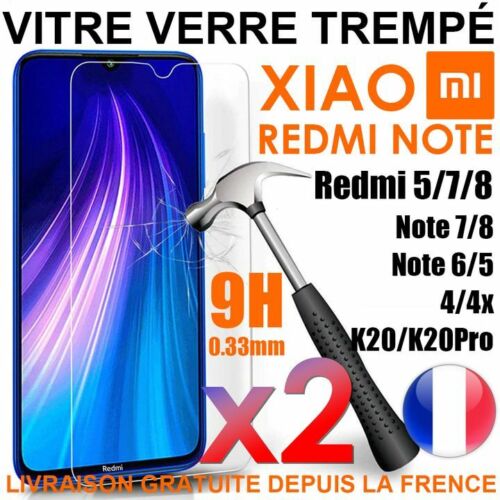 Vitre Protection Xiaomi Redmi Note 11 10 9 8 /8T/Note 7 Redmi A1 9A Verre Trempe - Photo 1/52