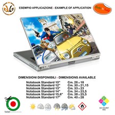 Lupen Italy cartoon sticker notebook tablet sticker comics print pvc 1pc