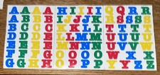 RARE Retired Creative Memories Alphabet Letters Primary Color Scrapbook Stickers