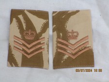 Engl. Rangschlaufen: Desert , Staff Sergeant, Paar ,British Army