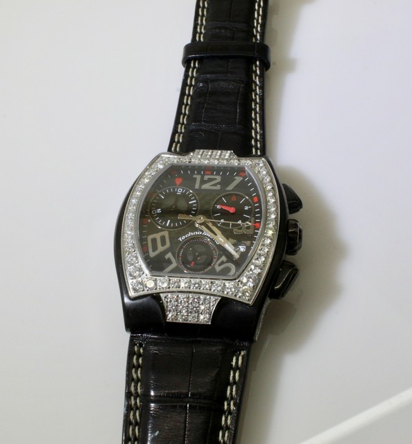 Technomarine custom made watch with diamonds | eBay