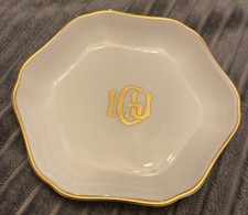 Vintage LGU Coalport Bone China Trinket Dish. LGU Ladies Golf Union