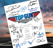 Top Gun Maverick Script Cast-Signed- Autograph Reprints- 169 Pages - Tom Cruise