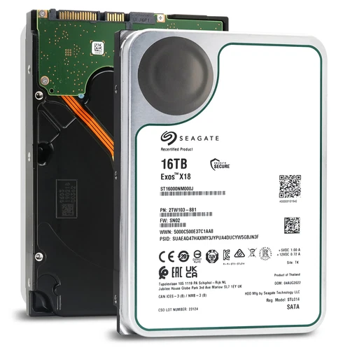 Seagate Exos X18 16TB Interne Festplatte ST16000NM000J 3,5 Zoll HDD SATA3 256MB