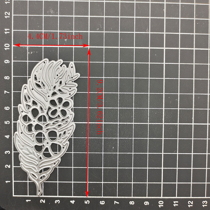 Feather Metal Cutting Dies Blade Punch Stencil Scrapbooking Making DIY Embossing