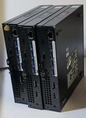 Lot of 3 Dell Optiplex 7040 Micro Desktop PC Intel i5 2.5Ghz 8GB