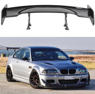 46'' Schwarz Glänz GT-Stil Heckspoiler Heckflügel Spoiler für 3er E46 G20 Limo
