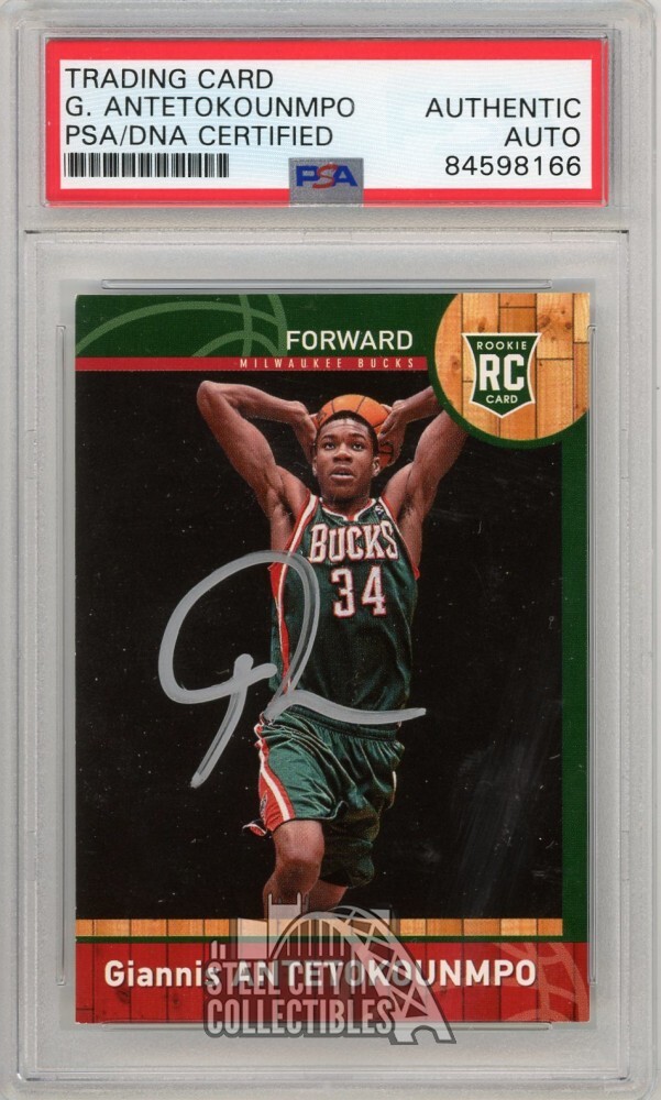 Giannis Antetokounmpo 2013-14 Panini Hoops Chinese Rookie Autograph #147 PSA/DNA