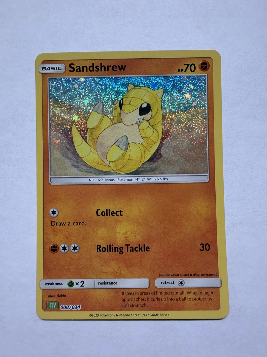 Sandshrew 008/034 Trading Card Game Classic for sale | eBay