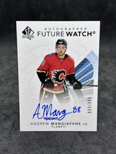 2017-18 Andrew Mangiapane Future Watch Inscribed Auto SP Authentic RC