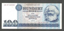 Germany - East 100 Mark 1975; VF+, P-31s, BNB-B305az; Marx; REPLACEMENT