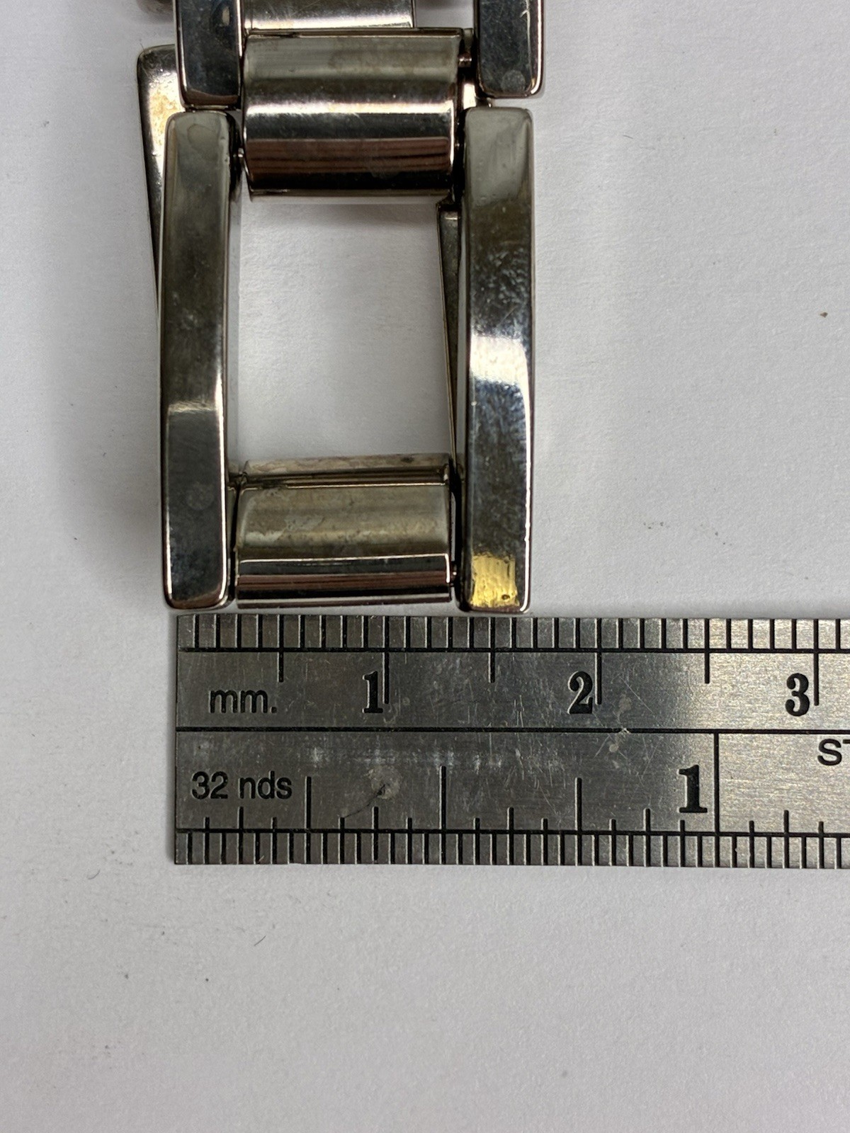 Metal Rectangular Link Bracelet Stylish Chain Des… - image 4