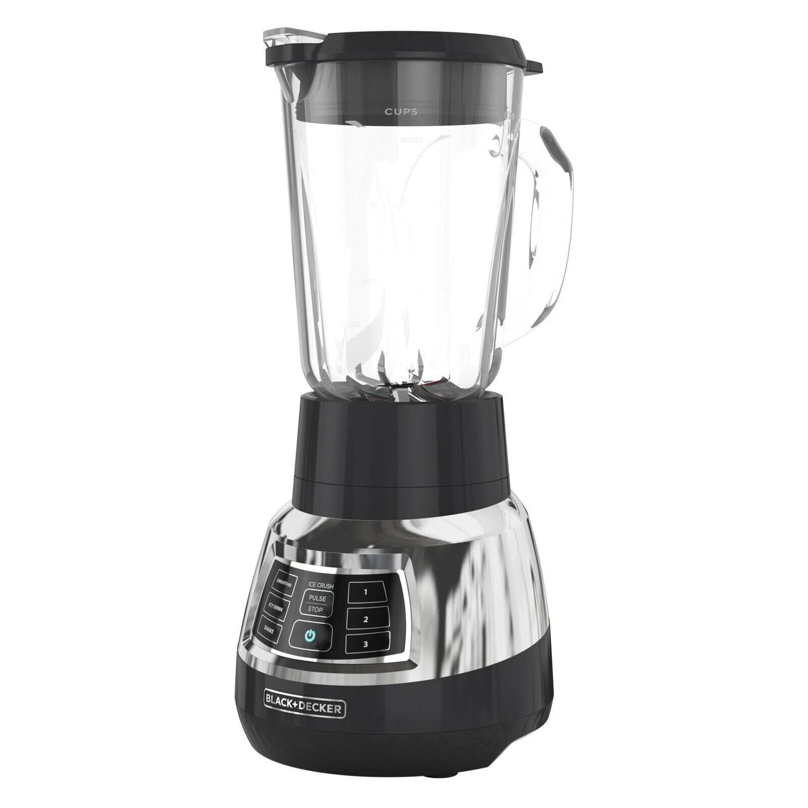 BLACK+DECKER BL1400DG-P: 6-Cup Quiet Blender w/ Cyclone Glas