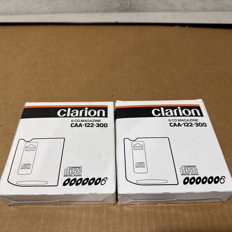 Clarion 6 Cd Magazine Model CAA– 122–300 Quantity Two Both New And Sealed