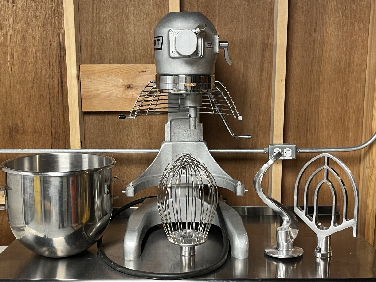 Hobart A 200 commercial Countertop Bakery Dough Mixer With Paddle, Whip And Hook