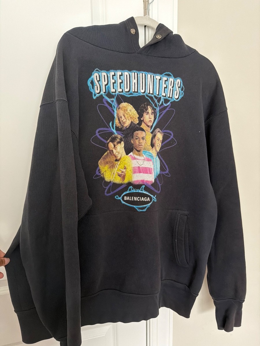 BALENCIAGA フーディーxs BALENCIAGA Speedhunters Authentic oversized black hoodie size xs