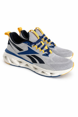 Reebok Soleus Run Men s Running Shoes Gray Navy Yellow Athletic Sneakers Size 10