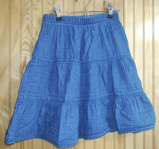 Girls Tiered Blue Skirt Size 4/5 Cat and Jack