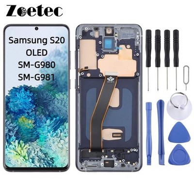 Für Samsung Galaxy S20 SM-G980/981 OLED LCD Bildschirm Ersatz 4G/5G mit Werkzeug