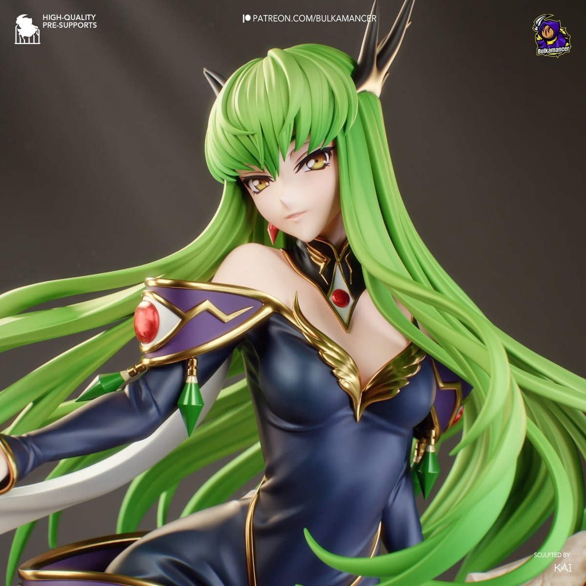 Empress C.C. - Code Geass 1/6 or 1/8 Scale Statue 3D Print Model