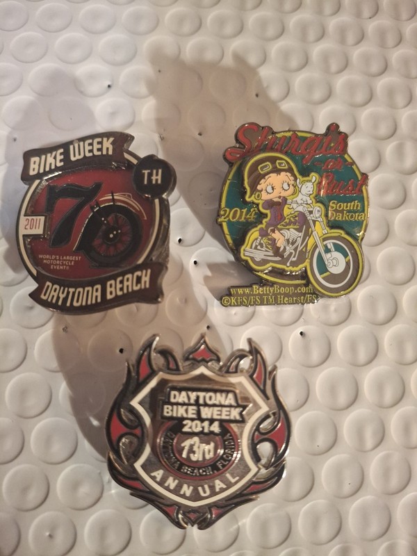 DAYTONA BIKE WEEK 2011, 2014 AND BETTY BOOP STURGIS LOT OF 3