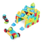 Battat – Bristle Blocks – STEM Interlocking Building – 112 pcs, Multi 