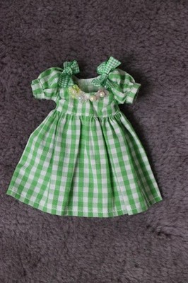 Odani Miyuki Outfit Green Check Ribbon Sandy Blythe #34a82d
