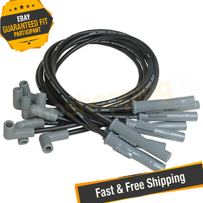 MSD 31323 Super Conductor Wire Set Black for Ford Small Block w/ 302, 351W, HEI