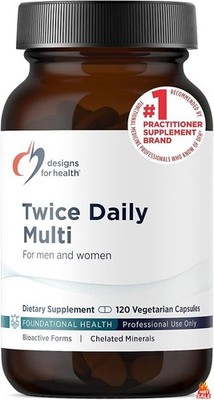 Designs for Health Methylated Multivitamin, Iron-Free Formula, 120 Capsules