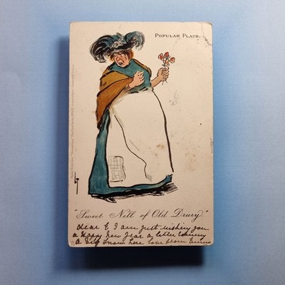 Comic Postkarte 1906 Popular Plays Sweet Nell Of Old Drury Lance Thackeray