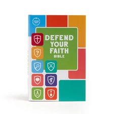 CSB Defend Your Faith Bible, Hardcover, Red Letter, Full-Color Design, Prese...