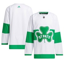 Toronto Maple Leafs adidas St. Patricks Alternate Primegreen Authentic Jersey 42